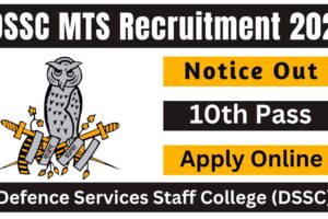 Defense Staff College Recruitment 2024 Application MTS